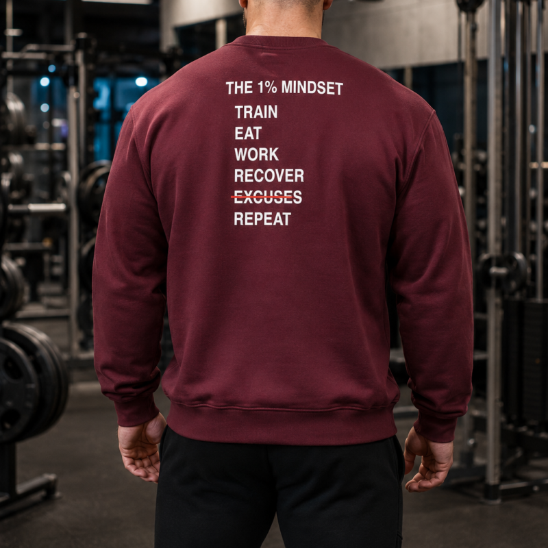Sweat Oversize The 1% Mindset
