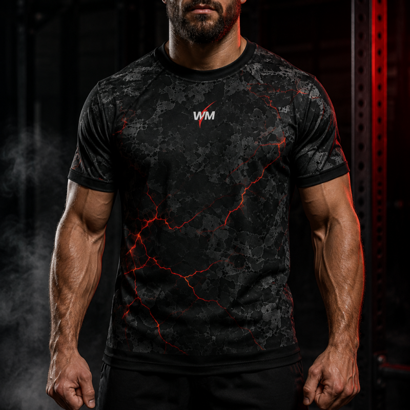 Rash Guard à manches courtes - Edition Red Thunder