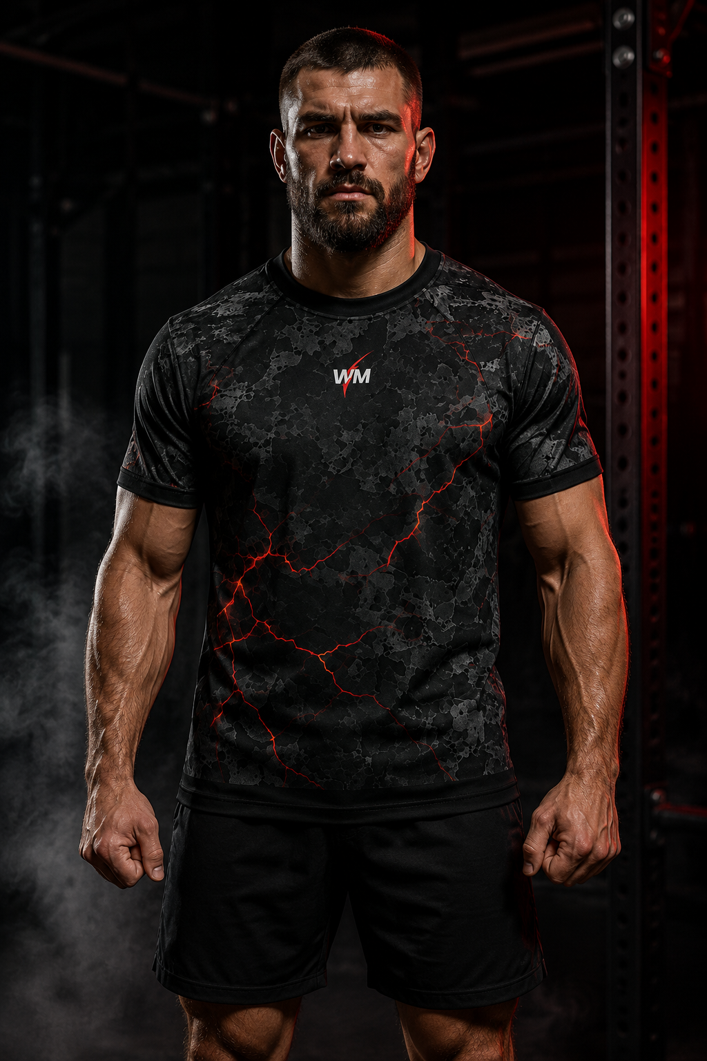 Rash Guard à manches courtes - Edition Red Thunder