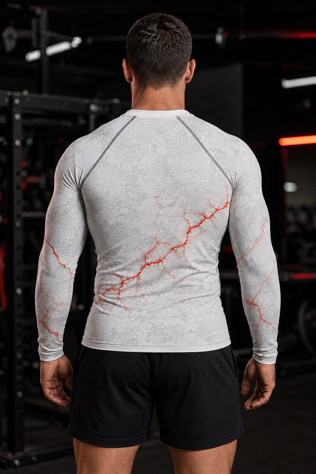 Rash Guard Iron Discipline : Edition White Thunder – Image 2