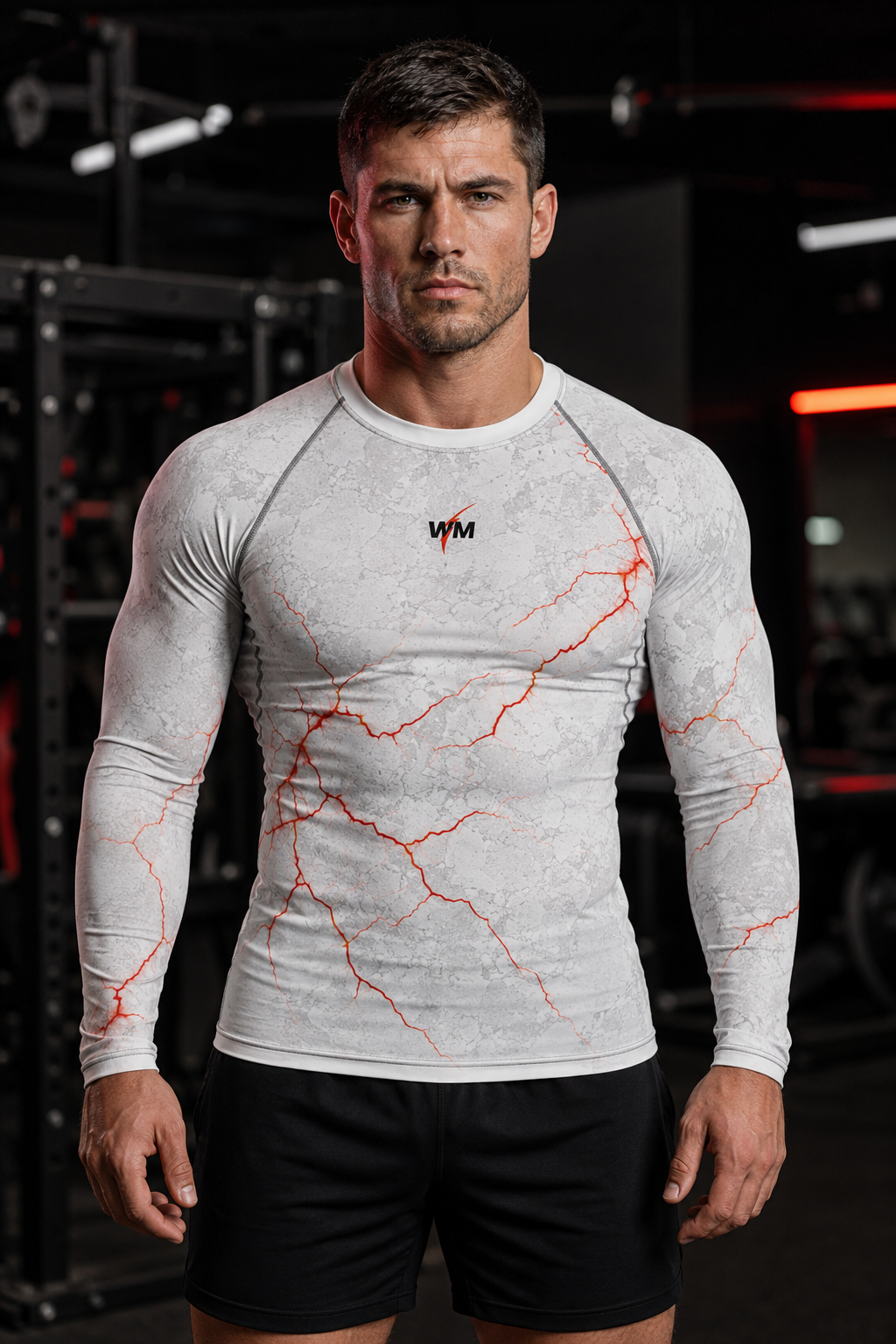 Rash Guard Iron Discipline : Edition White Thunder