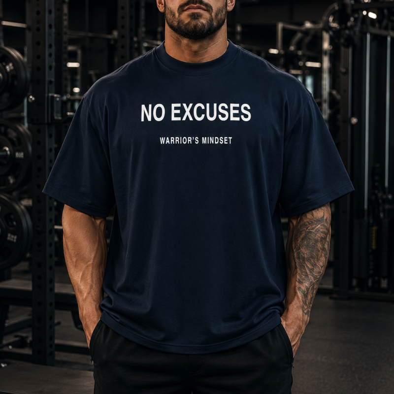 T-shirt Oversize NO EXCUSES – Iron Mind